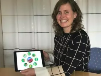 Kari-Anne Bottegaard Næss at the University of Oslo is leading a major project to measure the impact of language stimulation on children with Down syndrome and their classmates. The researchers have developed an app as part of the project. (Photo: Siw Ellen Jakobsen)