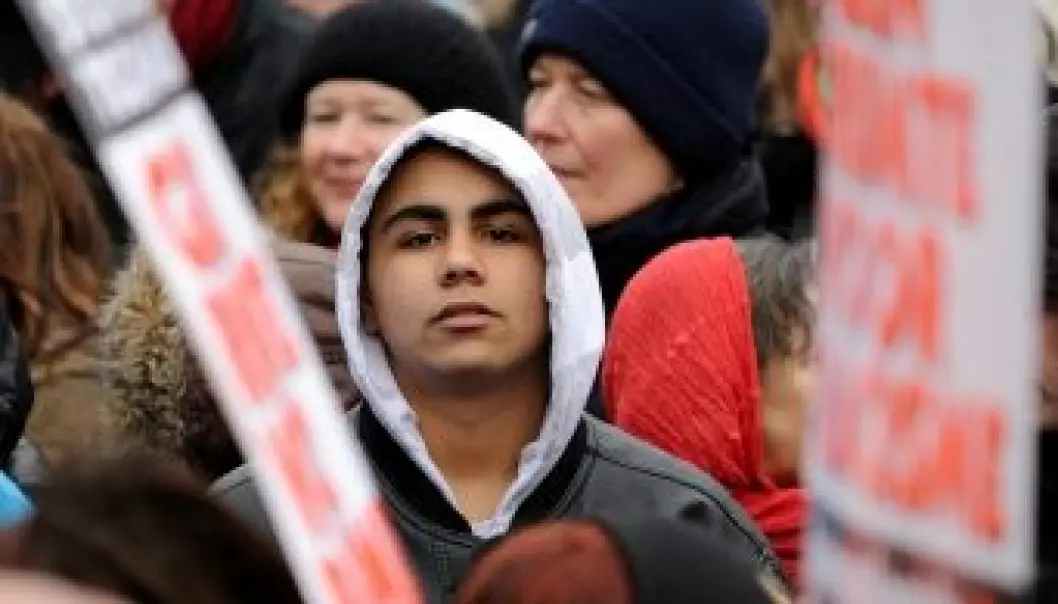 Participants in an anti-racism protest in Amsterdam in 2008. (Photo: iStockphoto)