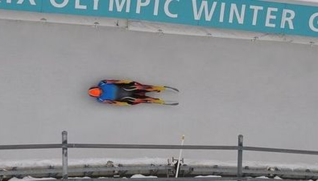 The American Matt Wolbach racing feet first down the run at Utah Olympic Park in 2010 (Photo: Gwolbach/Wikimedia Commons) The American Matt Wolbach racing feet first down the run at Utah Olympic Park in 2010 (Photo: Gwolbach/Wikimedia Commons)