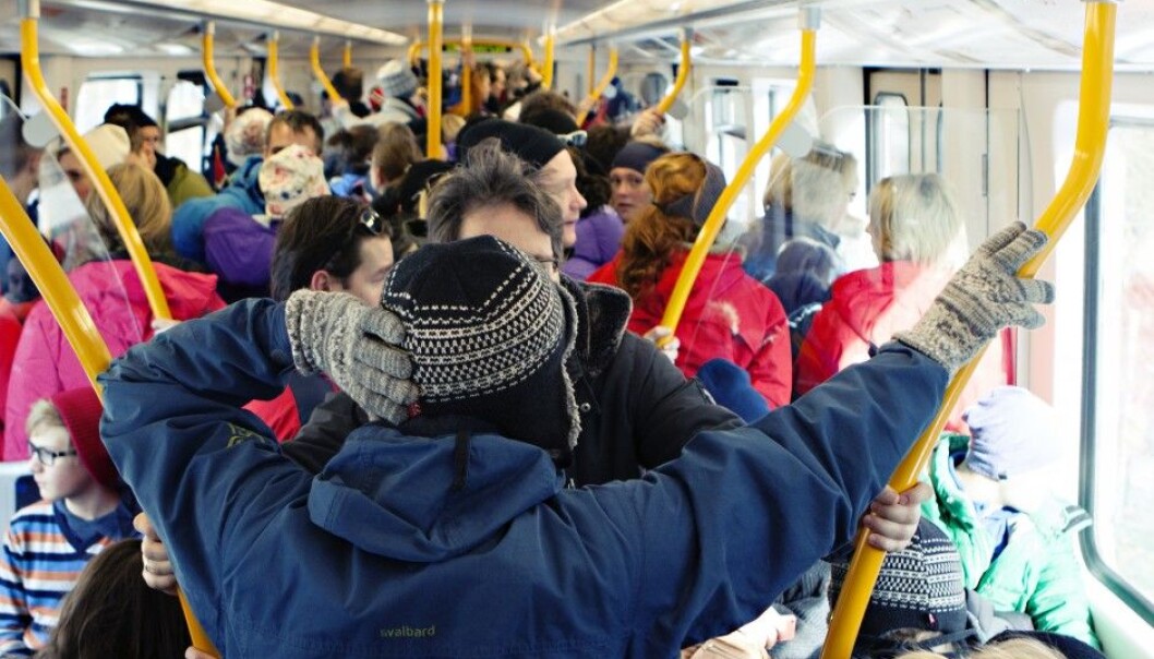 Many who have mental disorders find crowding such a problem that they shun public transport. (Illustrative photo: Charlotte Sverdrup/Ruter pressefoto) Many who have mental disorders find crowding such a problem that they shun public transport. (Illustrative photo: Charlotte Sverdrup/Ruter pressefoto)