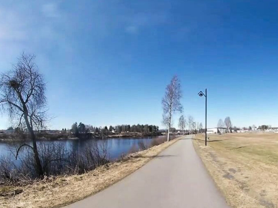 This is where the study subjects took their walk. (Photo: Høgskolen i Innlandet) This is where the study subjects took their walk. (Photo: Høgskolen i Innlandet)