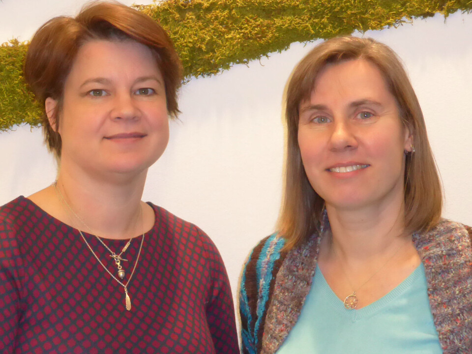 Senior researchers Dorte Herzke of NILU (left) and Claudia Halsband from Akvaplan-niva have conducted research on marine plastics for almost a decade. (Photo: Paul Renaud / Akvaplan-niva)