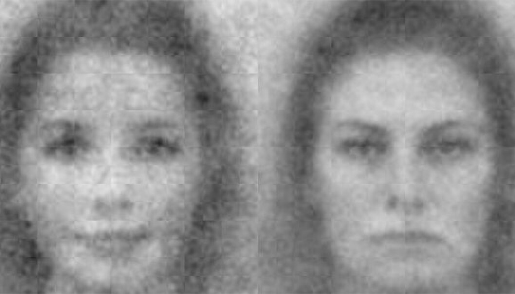 Left you see participants’ visual representation of a women with moderate gender-related attitudes. To the right you see participants’ visual representation of a feminist woman. (Illustrations: Alexander Gundersen and Jonas R Kunst/ University of Oslo.) Left you see participants’ visual representation of a women with moderate gender-related attitudes. To the right you see participants’ visual representation of a feminist woman. (Illustrations: Alexander Gundersen and Jonas R Kunst/ University of Oslo.)