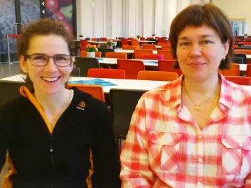 Anne-Sofie Furberg (left) at the Department of Community Medicine, and Professor Johanna Sollid of the Department of Medical Biology at the University of Tromsø. (Photo: Andreas R. Graven)