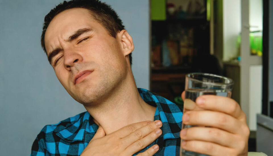 Between 10 and 20 percent of people in the Western world suffer from acid reflux, where stomach acid finds their way back up into the food pipe. (Photo: Shutterstock / NTB scanpix)