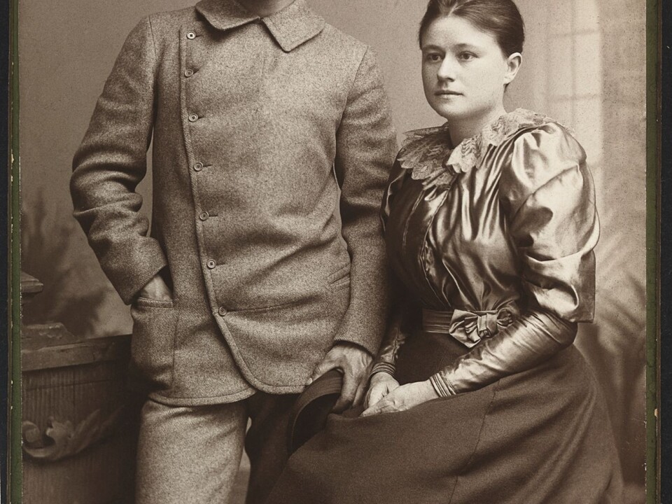 Eva and Fridtjof Nansen as newlyweds in 1889. (Photo: Christian Gibsson/National Library)