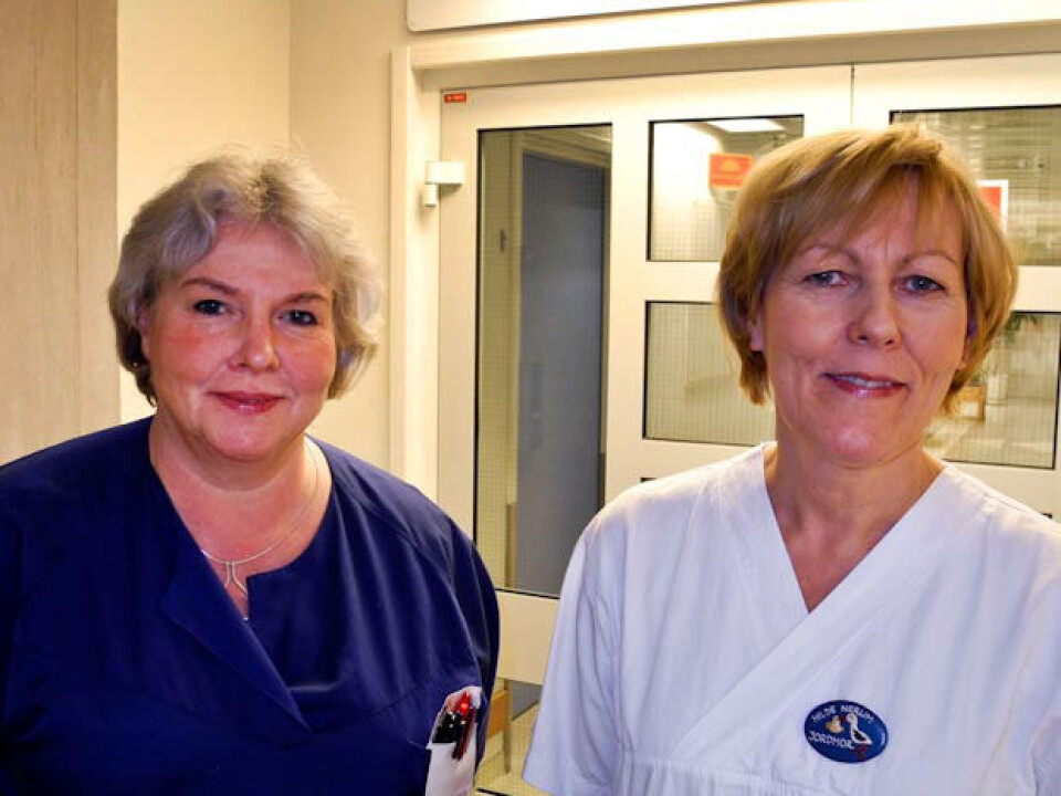 Research fellows Lotta Halvorsen and Hilde Nerum. (Photo: Elisabeth Øvreberg)