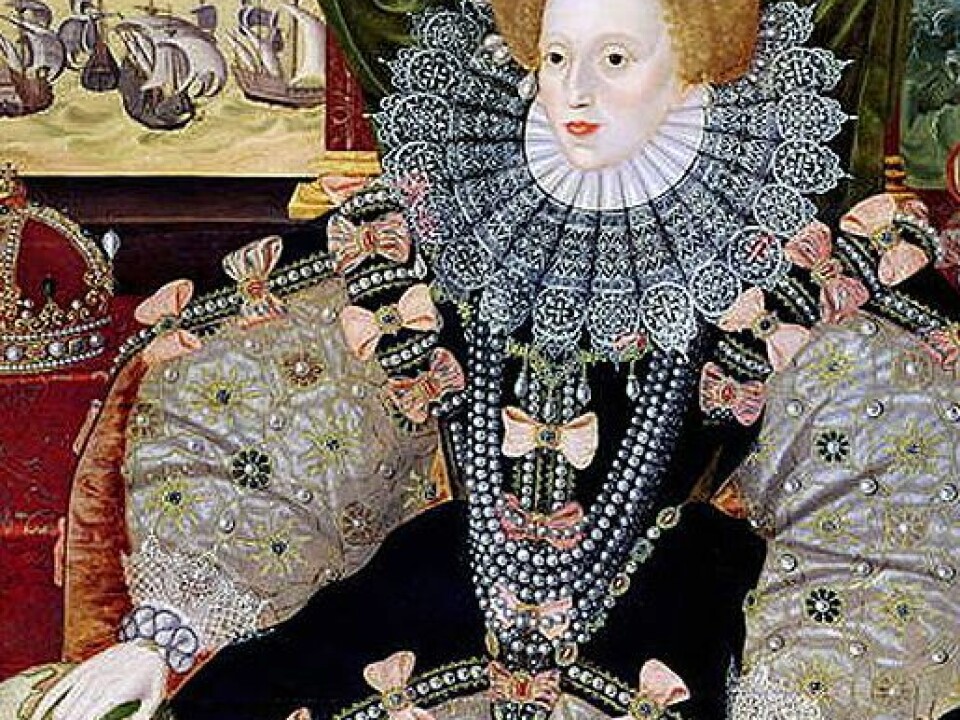Queen Elizabeth I of England covered her smallpox scars, or pockmarks, with a thick coat of makeup powder. (Photo: Wikimedia Creative Commons)