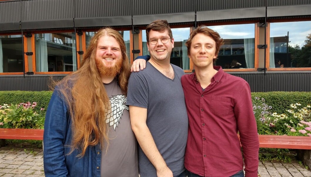From left, Alexander K. Lykke, Julian Kirkeby Lysvik and André Dannevig have collaborated with screenwriters to give an authentic picture of languages from different periods in Norway. (Photo: Ulla Gjeset Schjølberg /forskning.no) From left, Alexander K. Lykke, Julian Kirkeby Lysvik and André Dannevig have collaborated with screenwriters to give an authentic picture of languages from different periods in Norway. (Photo: Ulla Gjeset Schjølberg /forskning.no)
