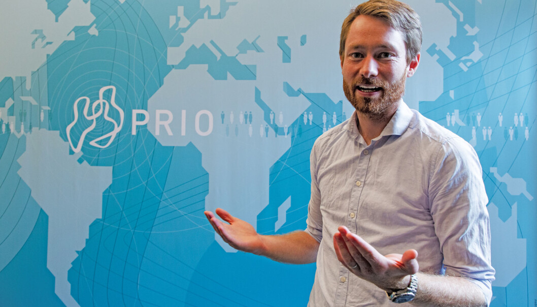 MORE PEACE: "The world has become more peaceful," says Håvard Mokleiv Nygård. (Photo: Yngve Vogt) MORE PEACE: "The world has become more peaceful," says Håvard Mokleiv Nygård. (Photo: Yngve Vogt)
