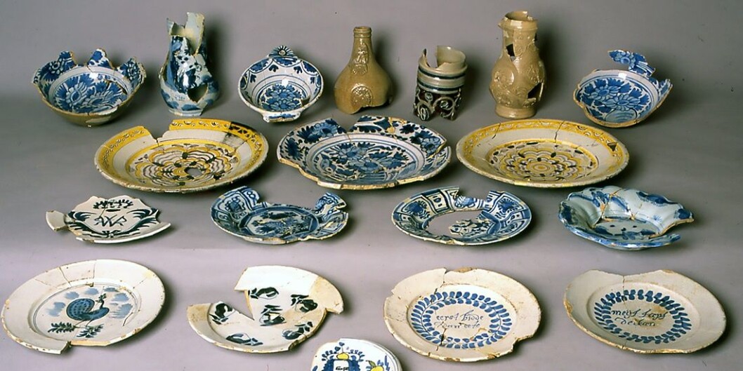 Stoneware from around 1700. This was thrown aside. (Foto: NIKU) Stoneware from around 1700. This was thrown aside. (Foto: NIKU)