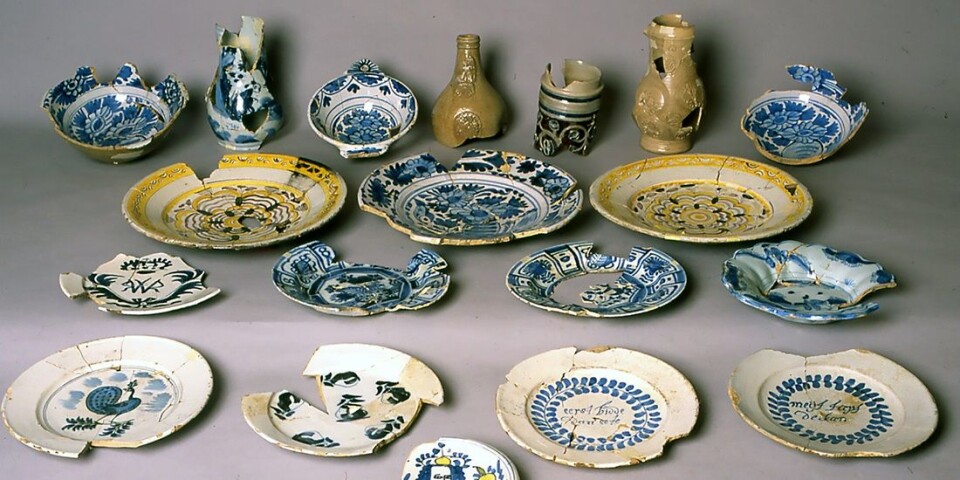 Stoneware from around 1700. This was thrown aside. (Foto: NIKU)