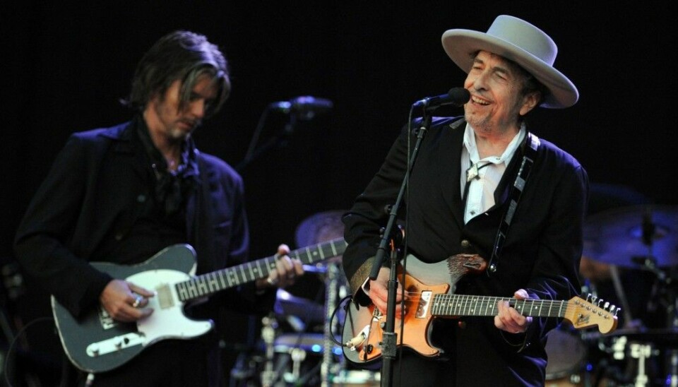 The music legend Bob Dylan, shown here at a 2012 music festival in France. (Photo: AFP)