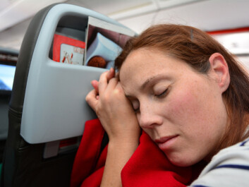 It can be tempting to just sleep throughout the flight, but self-medication is not always a good idea, according to researchers. (Photo: ChameleonsEye / Shutterstock / NTB scanpix) It can be tempting to just sleep throughout the flight, but self-medication is not always a good idea, according to researchers. (Photo: ChameleonsEye / Shutterstock / NTB scanpix)