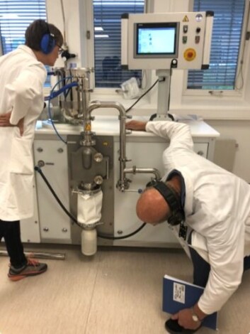 Svein Knutsens dry fractionation machine. (Photo: Nofima) Svein Knutsens dry fractionation machine. (Photo: Nofima)