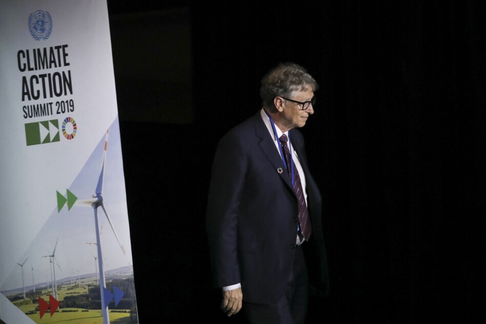 Bill Gates travels the world partly in the name of saving it. As the wealthiest of the selected celebrities it is perhaps not surprising that he also has the highest emissions. Can all his travelling be defended with his do-gooding? (Photo: Drew Angerer/AFP/Scanpix)