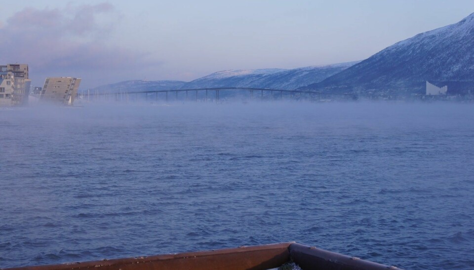 Evaporation fog in Tromsø. (Photo: Eirik Samuelsen)