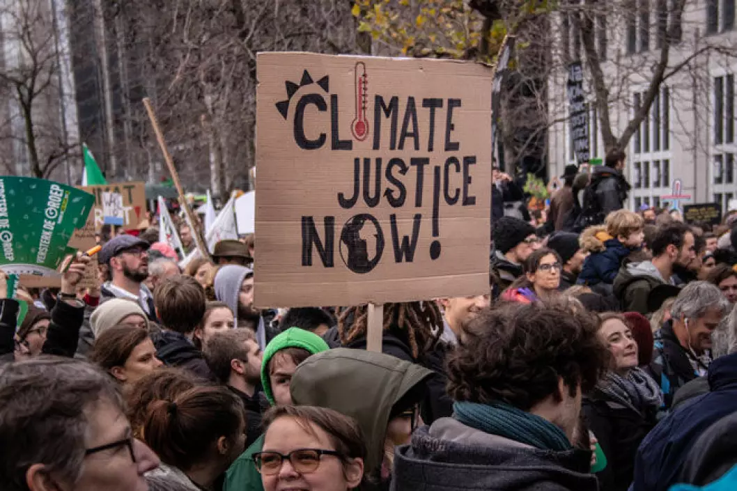 Protesters at the Brussels climate march in 2018 (Photo: Pelle De Brabander, CC BY 2.0)