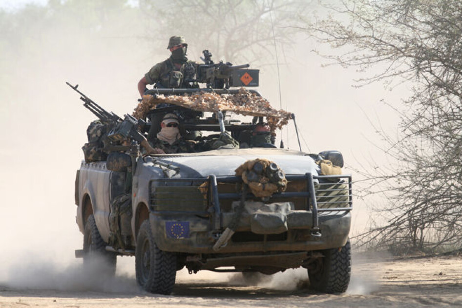 Irish Army Ranger Wing patrol in Chad as part of the European Union operation EUFOR Tchad/RCA. (Photo: Irish Defence Forces)