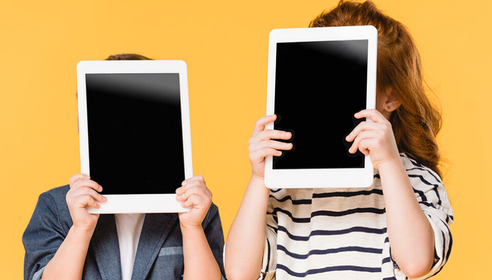 Today's children spend an inordinate amount of time in front of screens, whether smart phones, tablets or computer screens. New research suggests this can affect the ability of children to understand emotions. Photo: Colourbox