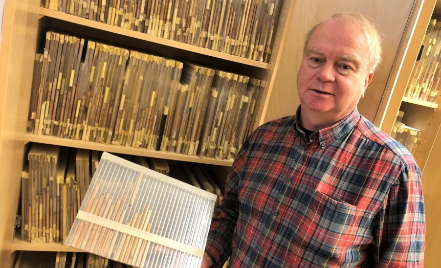 Core samples have been an important source for dating wood materials. It is not always desirable to take core samples, so the photodendrometry method is a good alternative way to date wood, says NTNU researcher Terje Thun. (Photo: Kjersti Lunden Nilsen)