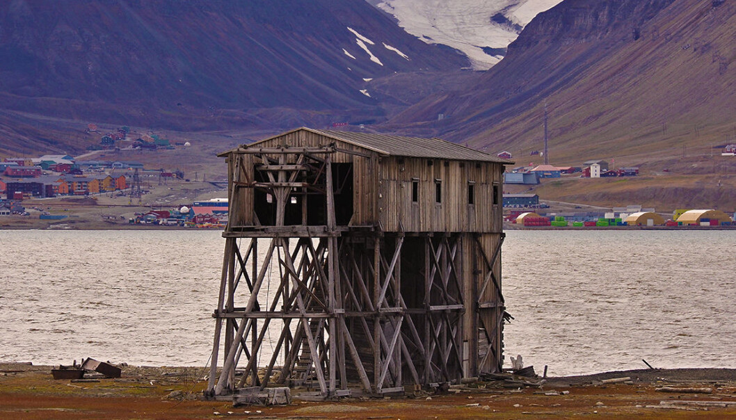 The old coal cableway centre at Hiorthamn, Svalbard. (Photo: A.C. Flyen, NIKU) The old coal cableway centre at Hiorthamn, Svalbard. (Photo: A.C. Flyen, NIKU)