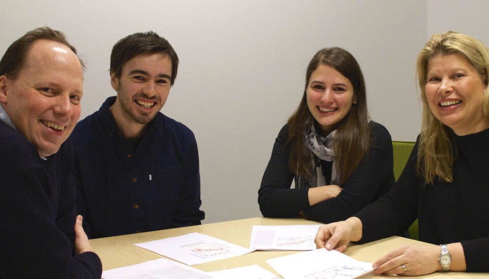 The researchres! Starting on the left hand side: Ulysses Ninnemann, Eirik Vinje Galaasen, Nil Irvali og Kikki Kleiven.