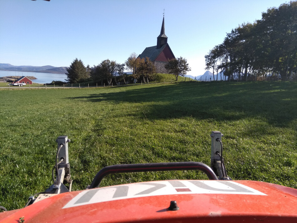 View from the georadar-cockpit