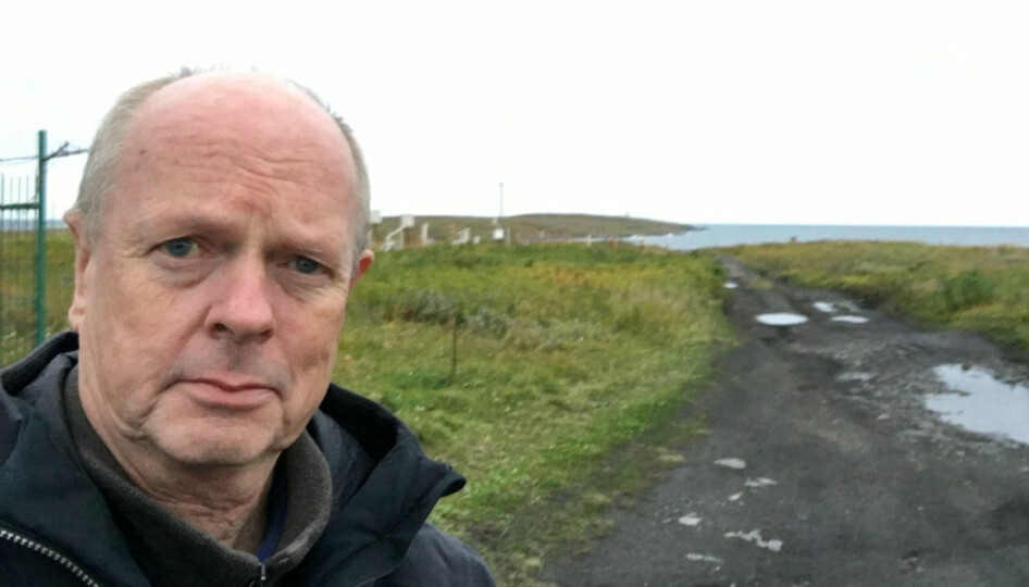 Morten Jentoft has written a book about the Kola Norwegians. Here is a picture of him taken in Tsypnavolok on the Rybachy Peninsula in 2017. About half of the Norwegian settlers lived in this village.