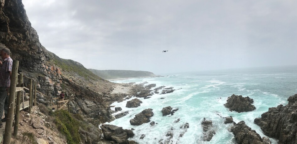 THE SAPIENCE DRONE: PhD student Ole Fredrik Unhammer is studying how they can exploit drone imagery to map the landscape of the past.