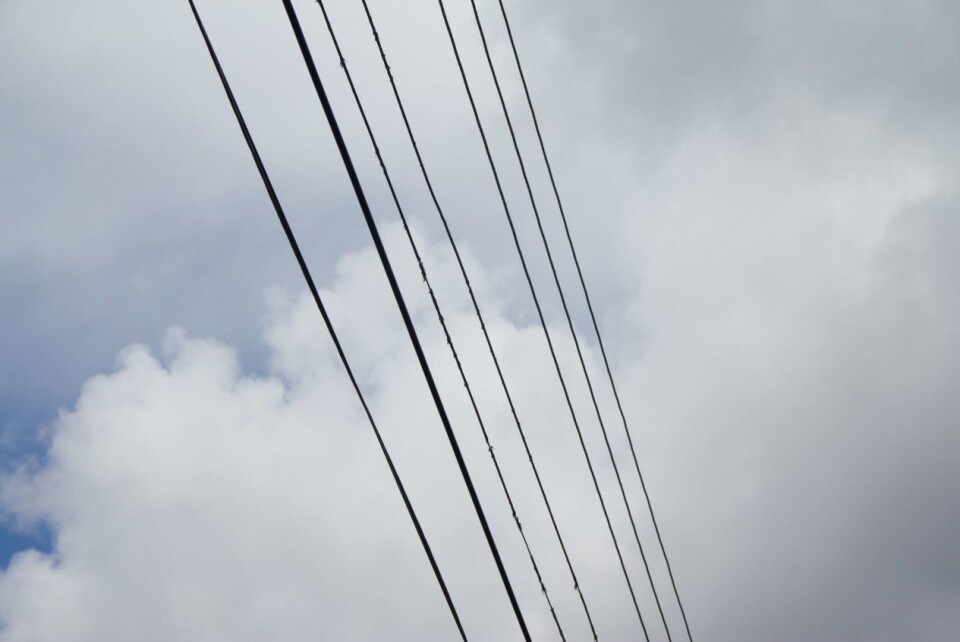 Power lines.