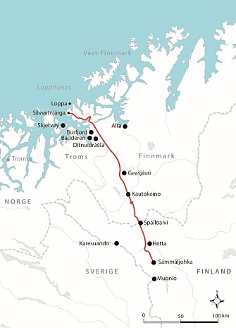 Every year, Bær and his family moved with the reindeer herd from the coast of northern Norway in the summer to Finland in the winter. In the autumn of 1852 that ended abruptly. Every year, Bær and his family moved with the reindeer herd from the coast of northern Norway in the summer to Finland in the winter. In the autumn of 1852 that ended abruptly.