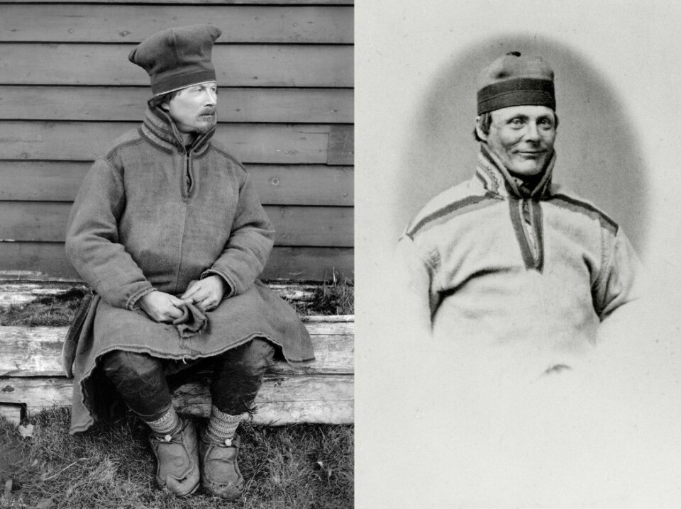 Two of the Sami punished for the Kautokeino rebellion wrote about their lives while in prison: Lars Hætta (left) photographed in 1882, after he was released, and Anders Bær, pictured at the Akershus Fortress around 1860.