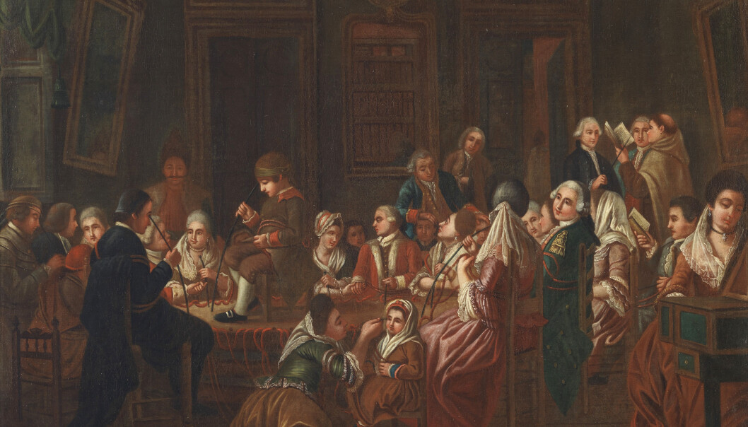 The famous – and eventually notorious – Franz Mesmer curing patients with what he deemed to be a mystical form of magnetism. Mesmer is standing at the upper right in this French painting from circa 1780 holding a metal rod. His presentations would lead to a turning point in medical history. The famous – and eventually notorious – Franz Mesmer curing patients with what he deemed to be a mystical form of magnetism. Mesmer is standing at the upper right in this French painting from circa 1780 holding a metal rod. His presentations would lead to a turning point in medical history.