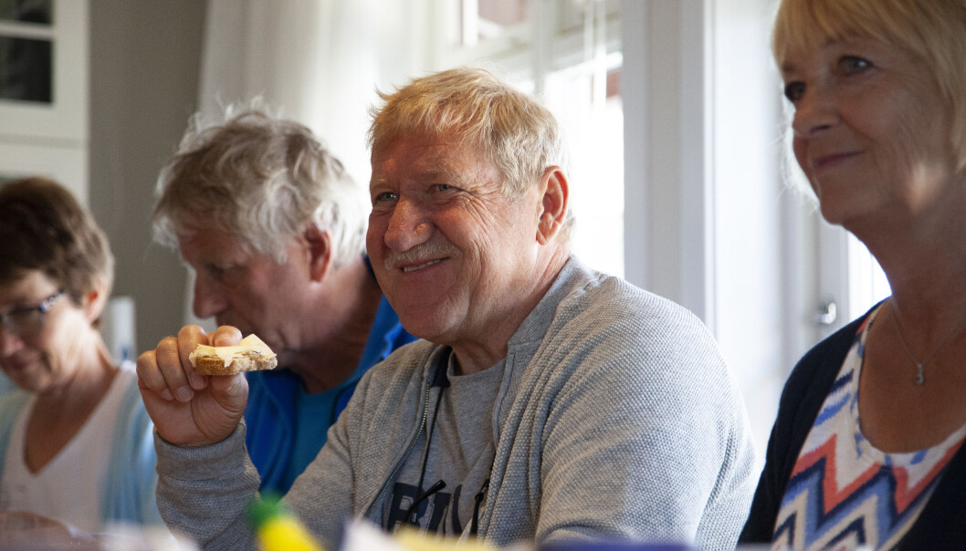 “Can you pass me the fish, please?” “Is there any more coffee?” “Where's the jam we made in the autumn?” “This is just like a hotel breakfast,” exclaims Steinar Karlsen, who has been a client on the farm for five years. “Can you pass me the fish, please?” “Is there any more coffee?” “Where's the jam we made in the autumn?” “This is just like a hotel breakfast,” exclaims Steinar Karlsen, who has been a client on the farm for five years.