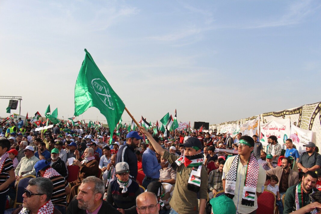 The Muslim Brotherhood and their supporters demonstrating for democracy during the Arab Spring of 2011. The Muslim Brotherhood and their supporters demonstrating for democracy during the Arab Spring of 2011.