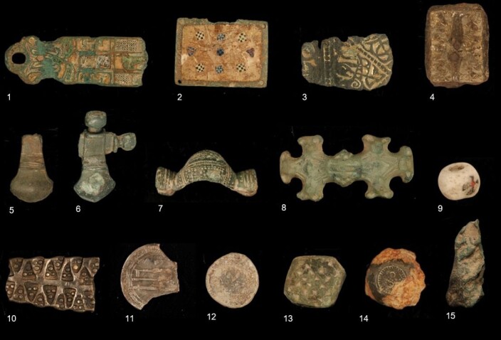 Stray artefacts found by private metal detectorists. Stray artefacts found by private metal detectorists.