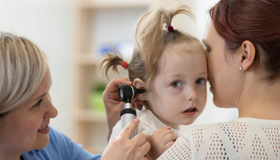 Emergency room visits by children under 5 with ear infections have dropped by half over eight years. Emergency room visits by children under 5 with ear infections have dropped by half over eight years.