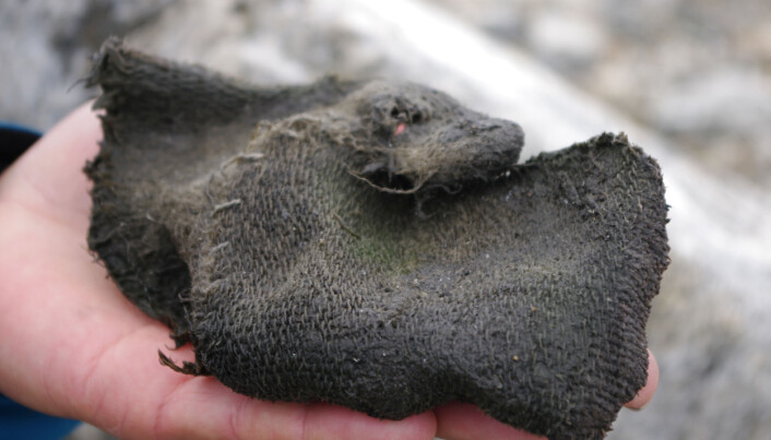 A mitten, dated to the 9th century. A mitten, dated to the 9th century.
