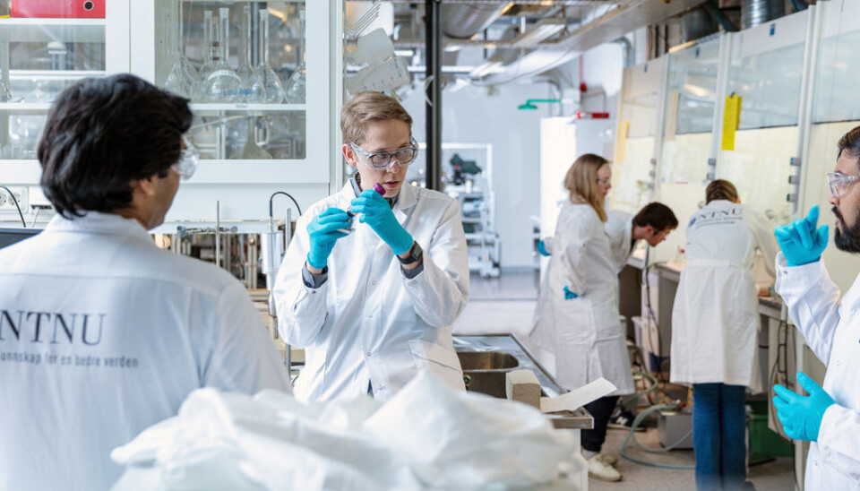 NTNU is mass producing a new COVID-19 test. From left:. Anuvansh Sharma, Vegar Ottesen and Sulalit Bandyopadhyay.