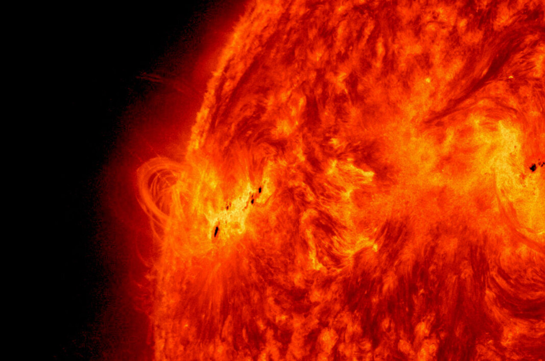 Sunspots with strong magnetic fields in 2013, around the time when the sun was last at its most active. Sunspots with strong magnetic fields in 2013, around the time when the sun was last at its most active.