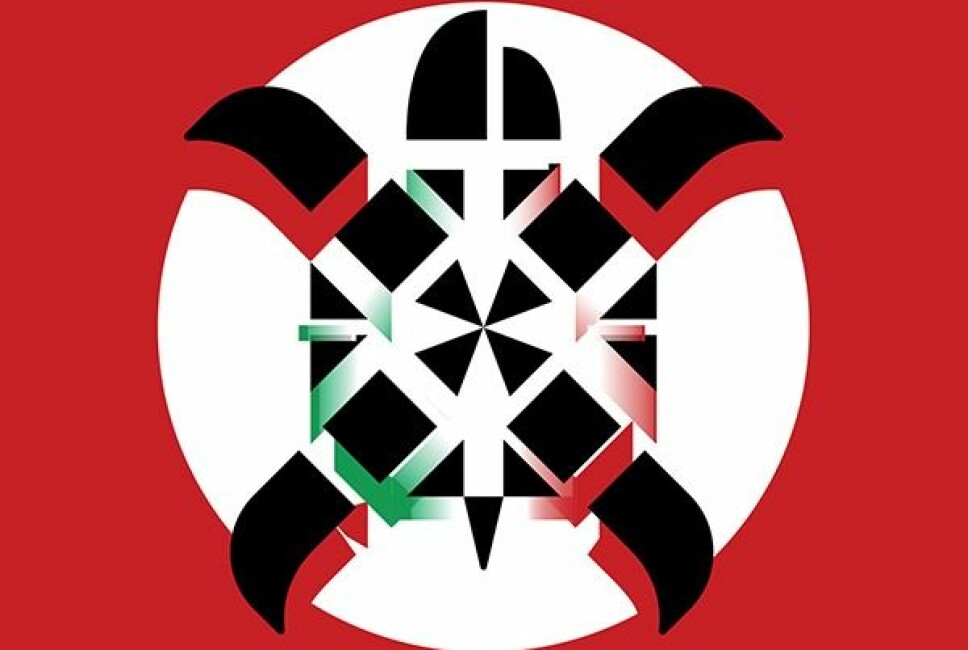 The logo of CasaPound redesigned by Alberto Caselli (semiologist at EUI)