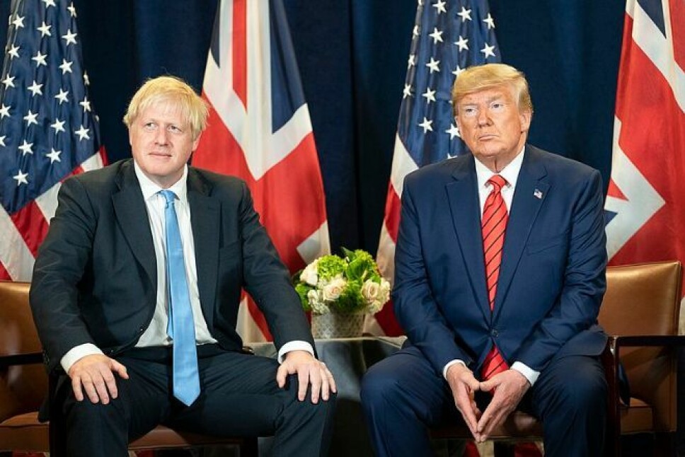 President Donald J. Trump participates in a bilateral meeting with British Prime Minister Boris Johnson Tuesday, September 24, 2019, at the United Nations Headquarters in New York City.