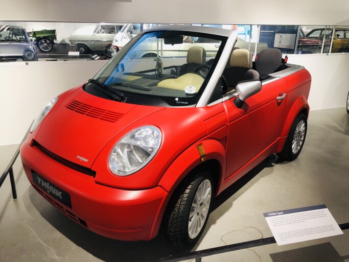Think also created a convertible called Think Open. It was a hip little plastic electric car that would certainly catch people’s attention if you took it out on the road today. Think also created a convertible called Think Open. It was a hip little plastic electric car that would certainly catch people’s attention if you took it out on the road today.