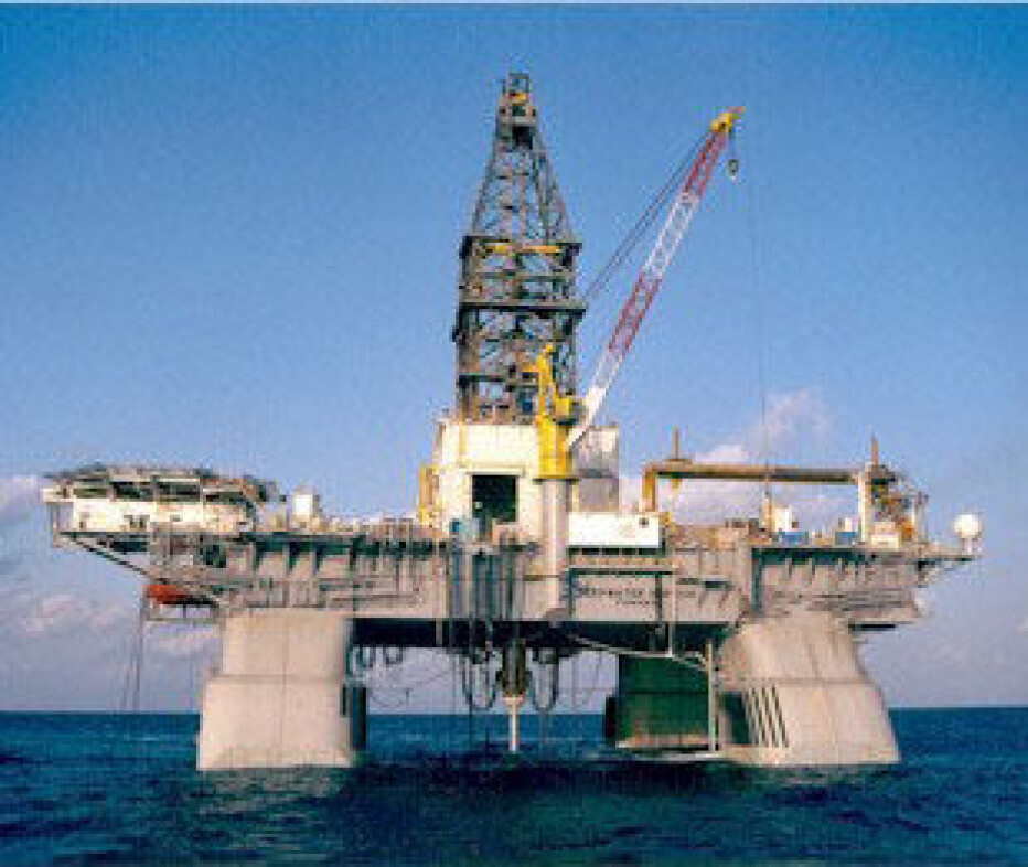 The Deepwater Horizon drill ship before the accident.