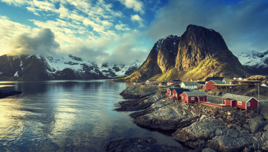 The project can put Norway at the forefront of drone research, the researchers behind the project say. The photo shows Reine, in the Lofoten Islands.