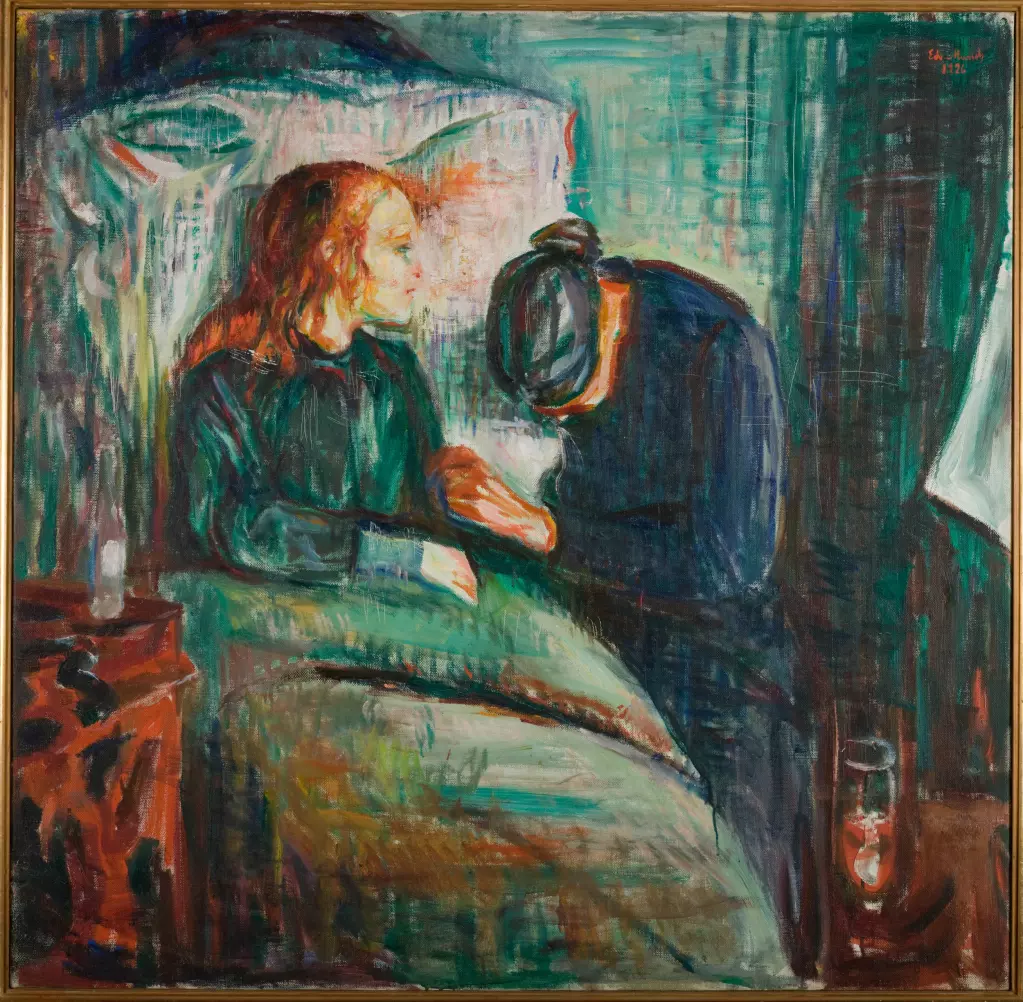 In the 19th century, life expectancy was just 40 years and many childhood diseases were fatal. (Artist: Edvard Munch.