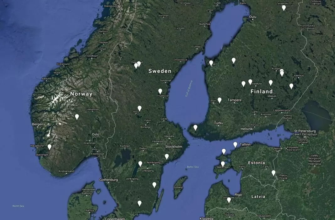 Only two impact craters have been found on land in Norway to date. Neighbouring Sweden and Finland can boast of many more, 8 in Sweden and 11 in Finland. Even tiny Estonia has several more than Norway
