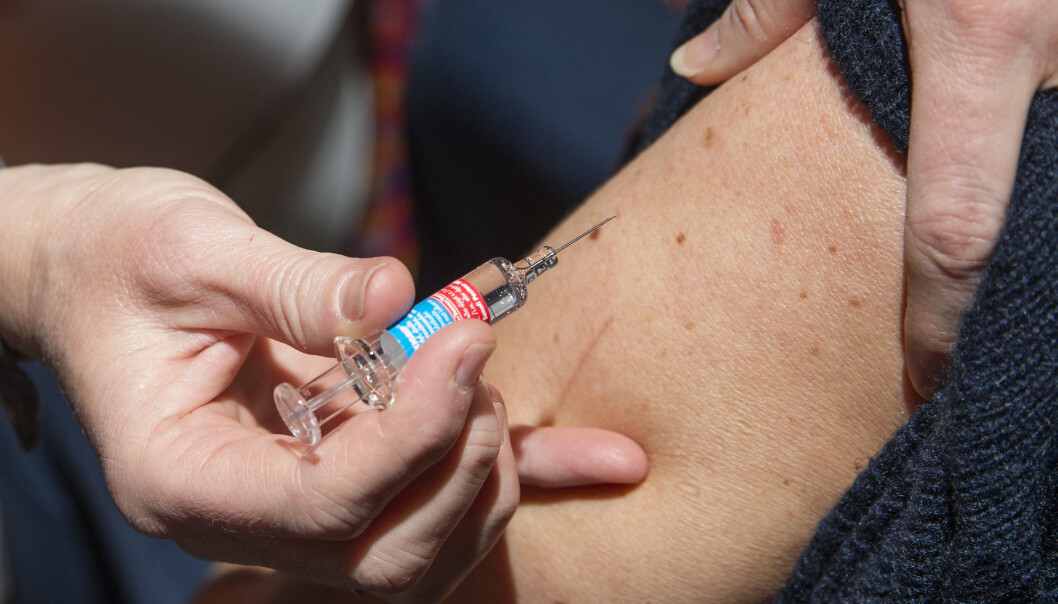 This coming winter, people could come down with both the flu and COVID-19. Norway’s health authorities consequently want as many people as possible to be vaccinated against influenza. The flu vaccines often come in pre-drawn syringes, as shown here. This coming winter, people could come down with both the flu and COVID-19. Norway’s health authorities consequently want as many people as possible to be vaccinated against influenza. The flu vaccines often come in pre-drawn syringes, as shown here.