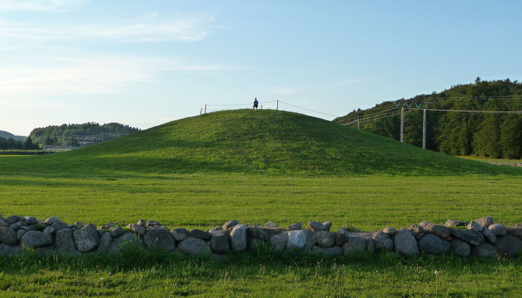 The Gokstad mound as it looks today The Gokstad mound as it looks today